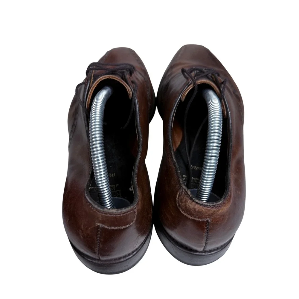 Allen Edmonds Wendell Dress Shoes Mens 10 D Brown Leather Brogue Split Toe Derby